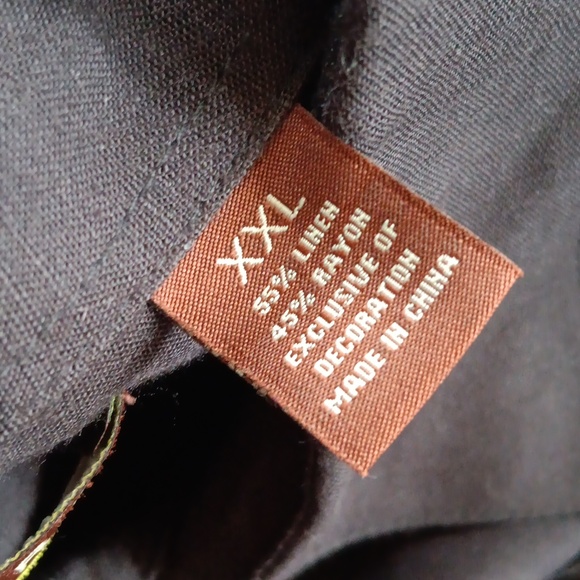 CUBAVERA MEN'S BLACK LINEN BLEND GUAYABERA SS BUTTON DOWN SHIRT - Picture 15 of 17